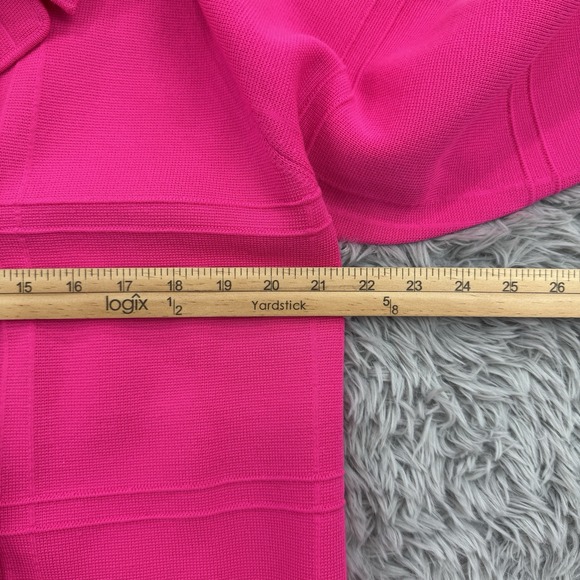 Imperial Imports Blazer Womens 20 Hot‎ Pink VTG 100% Wool Double Breasted Knit - Picture 3 of 11